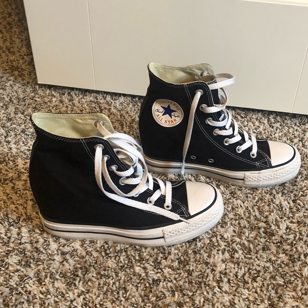 Black Converse Wedges